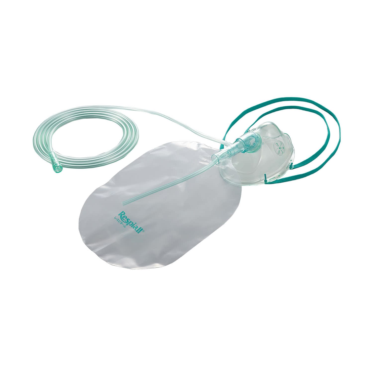 (24-3245-01)酸素フェースマスク（リザーババッグ付 36521(Mﾛﾝｸﾞ)10ｲﾘ ｻﾝｿﾌｪｰｽﾏｽｸﾘｻﾞｰﾊﾞﾊﾞｯｸ(アトムメディカル)【1箱単位】【2019年カタログ商品】
