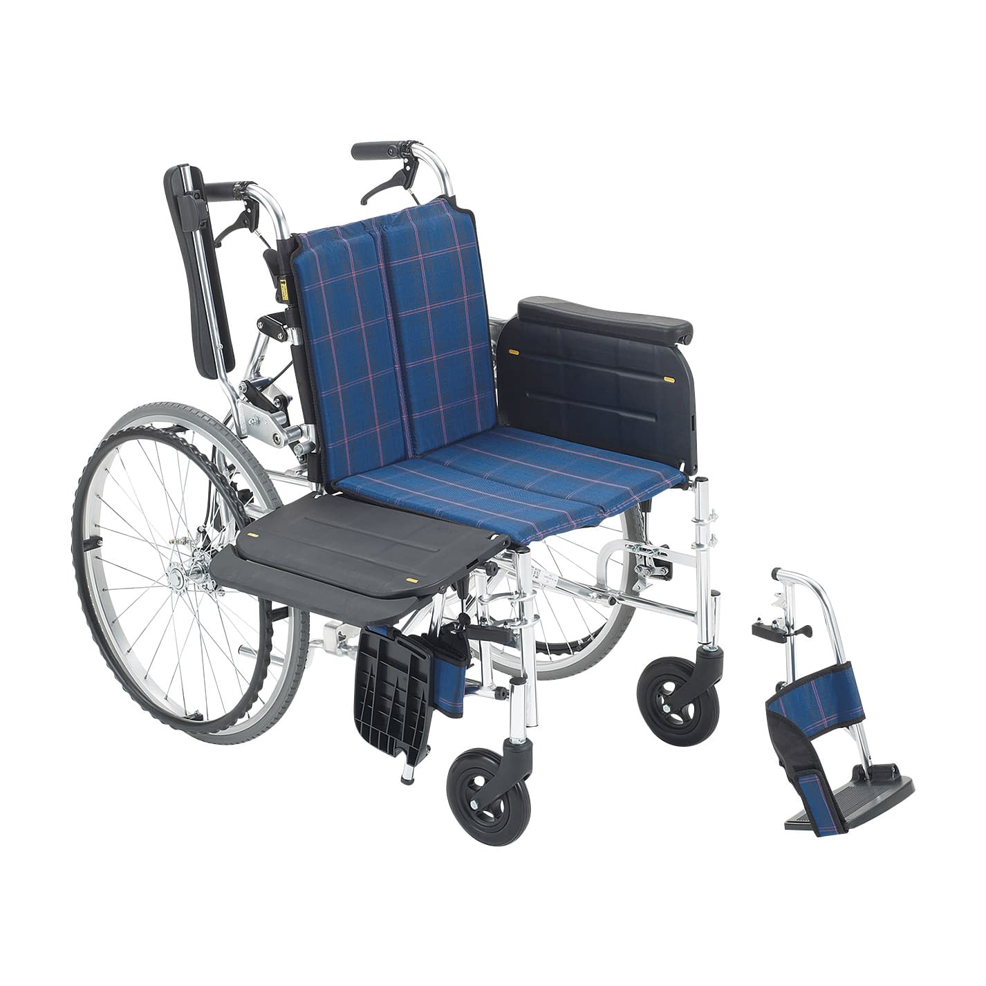 横乗り車いすラクーネ2 背折れ 車椅子 24-3068-0001 ＃54 特徴のある LK-2