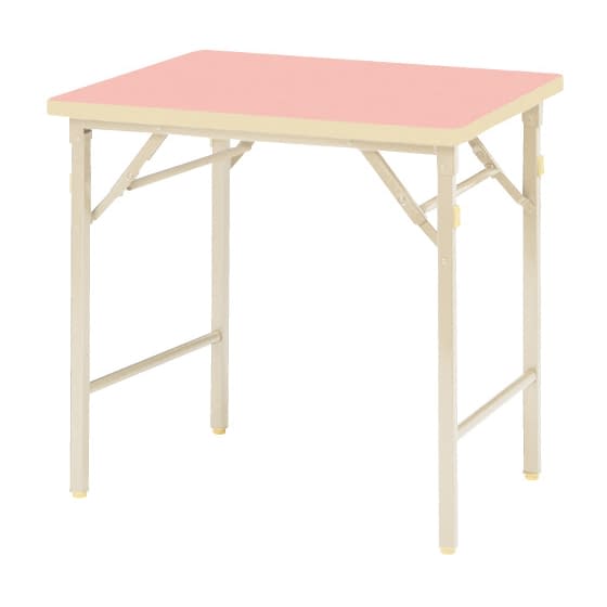 採血台(折りたたみ式) 24-3234-0002 天板：ピンク ニシキ工業 OCS-7545(75X45X70CM)