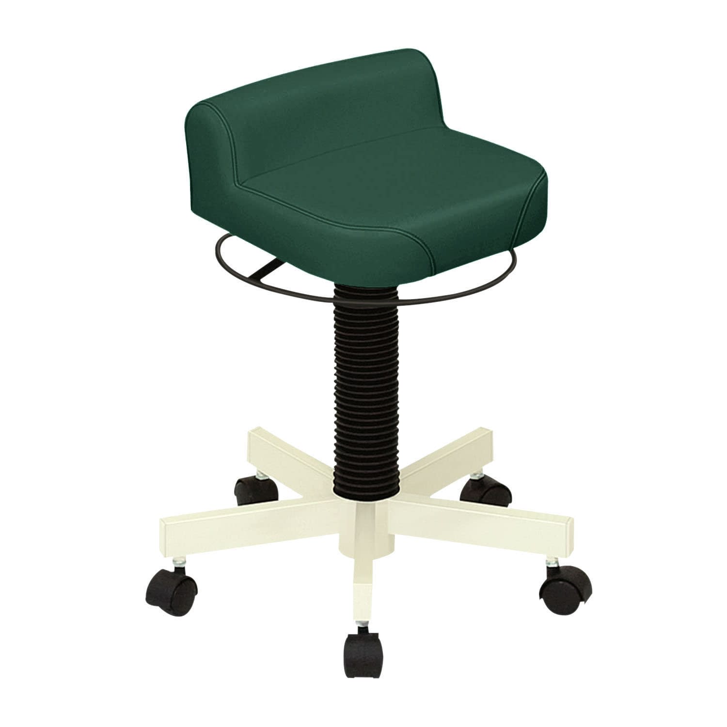 クランケチェア(キャスター付) 24-3212-0015 ビニルレザーメディグリーン 高田ベッド製作所 TB-1113-01