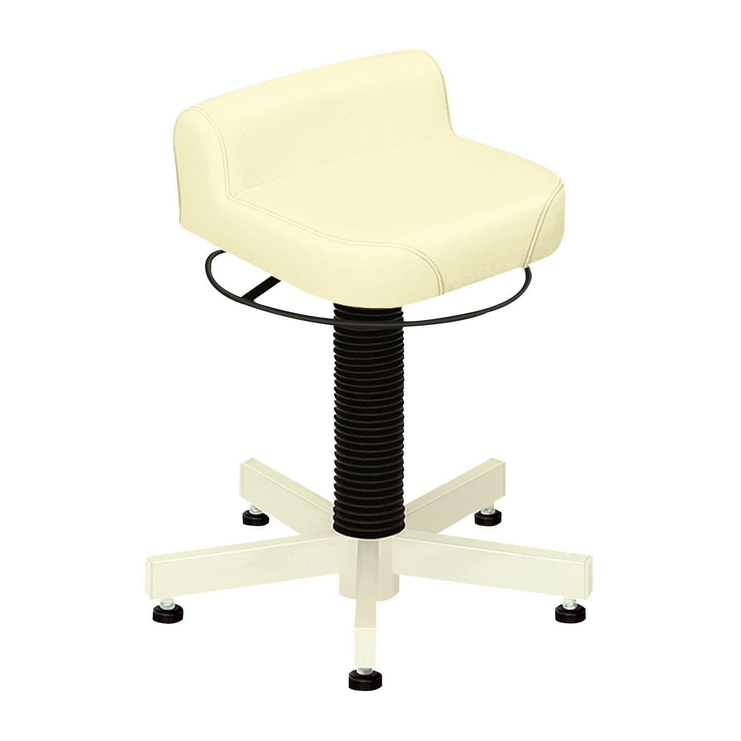 クランケチェア(アジャスター付) 24-3212-0113 ビニルレザークリーム 高田ベッド製作所 TB-1113-02