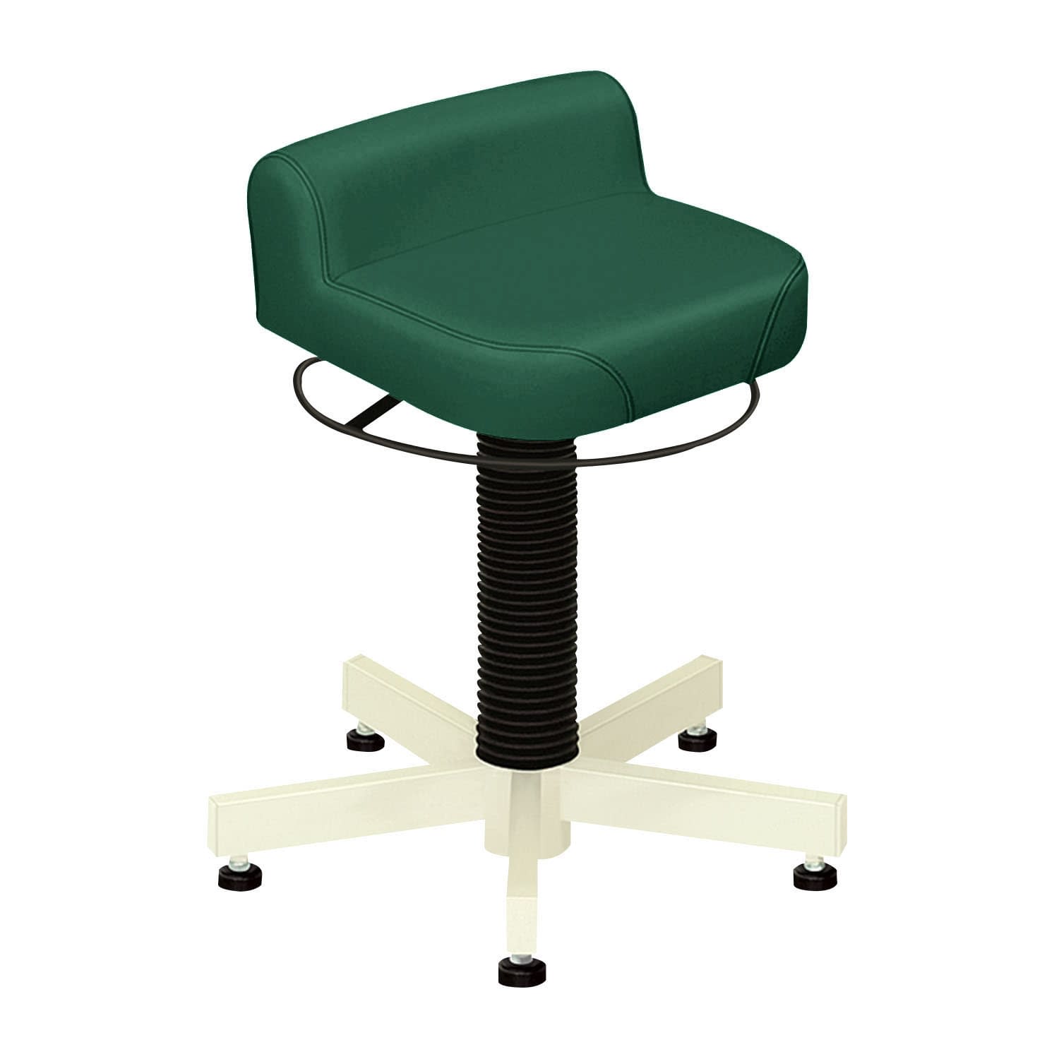 クランケチェア(アジャスター付) 24-3212-0115 ビニルレザーメディグリーン 高田ベッド製作所 TB-1113-02