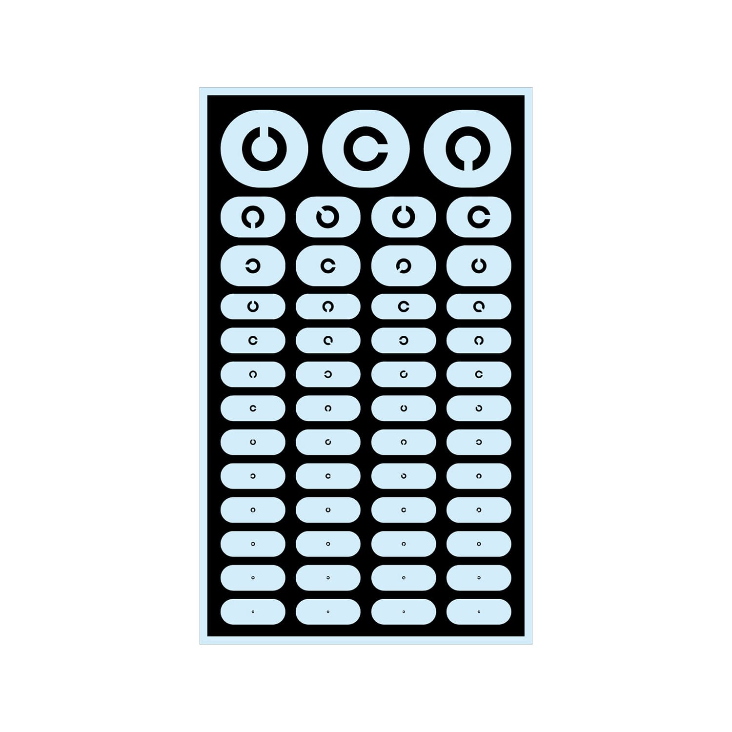(24-3182-00)ＬＥＤ式視力検査器（壁掛式・３ｍ用） RC-90B-3(8ﾎｳｺｳ) LEDｼｷｼﾘｮｸｹﾝｻｷｶﾍﾞｶｹｼｷ【1台単位】【2019年カタログ商品】