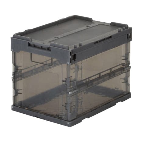 折りたたみコンテナ スケルコン 24-2980-02 トラスコ中山 TR-SC20BK(トウメイブラック)