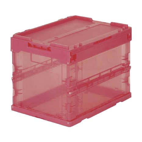 折りたたみコンテナ スケルコン 24-2980-04 トラスコ中山 TR-SC20R(トウメイレッド)