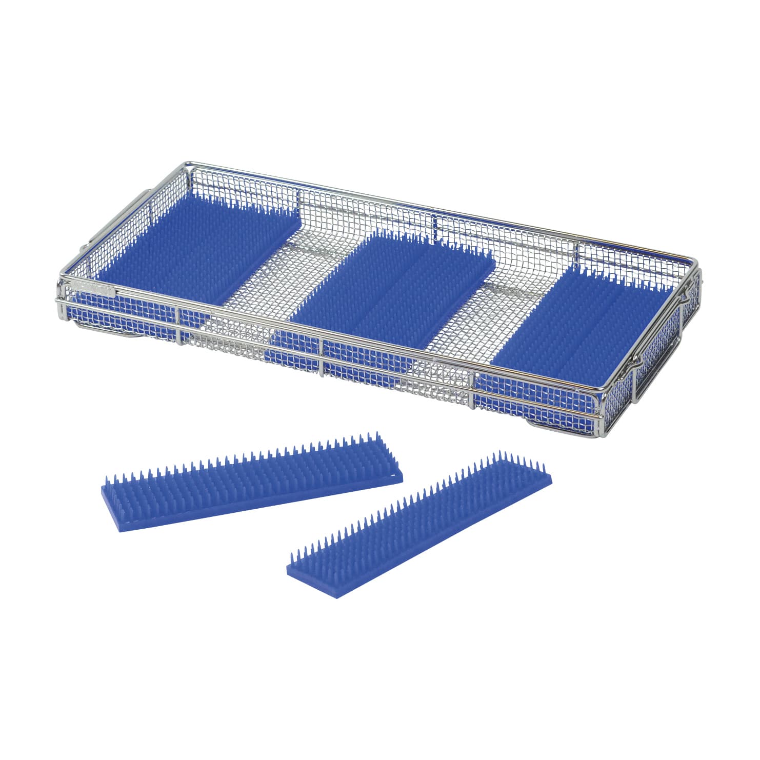 クリーンバスケット平織シリコンマット 洗浄カゴ 24-2470-20 シンドー CB-025(216X53MM)2マイ