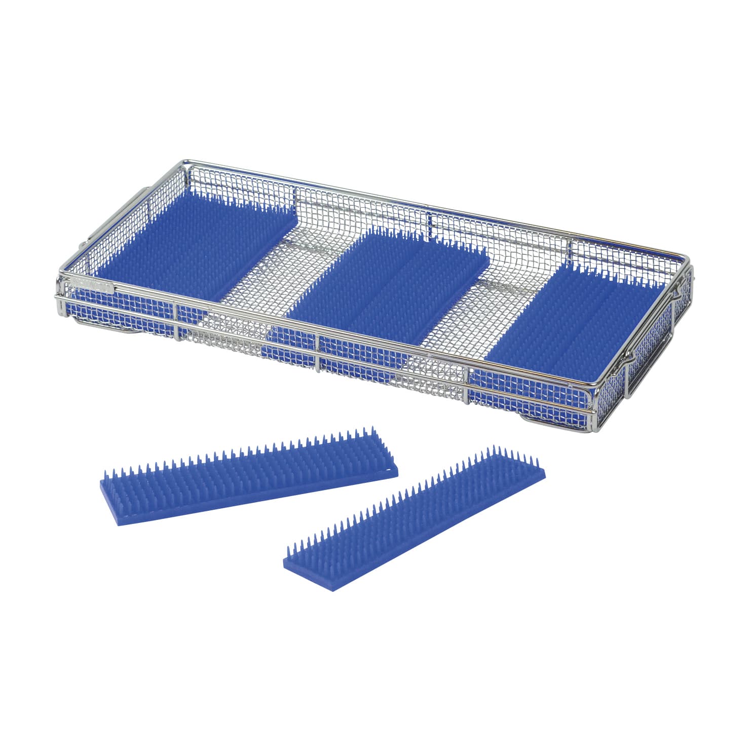 クリーンバスケット平織シリコンマット 洗浄カゴ 24-2470-21 シンドー CB-026(216X53MM)3マイ