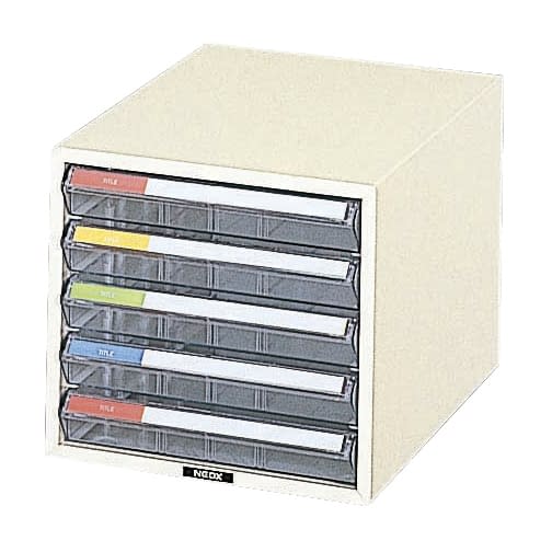 レターケースP型(浅型5段) 浅型・5段 24-3048-01 ナカバヤシ LC-5P(A4･タテ)