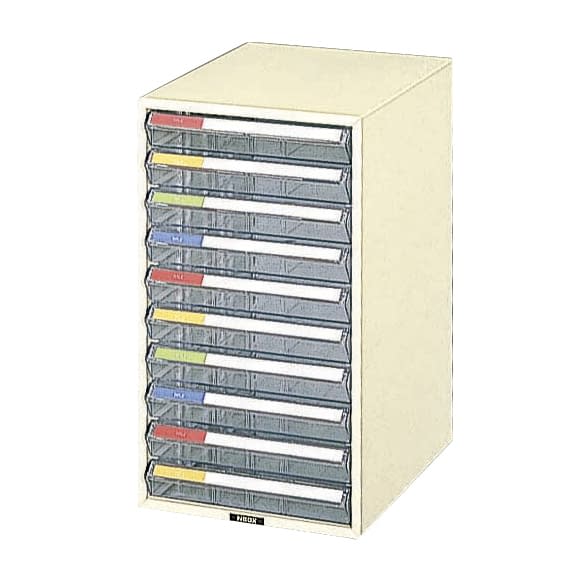 レターケースP型(浅型10段) 浅型・10段 24-3048-03 ナカバヤシ LC-10P(A4･タテ)