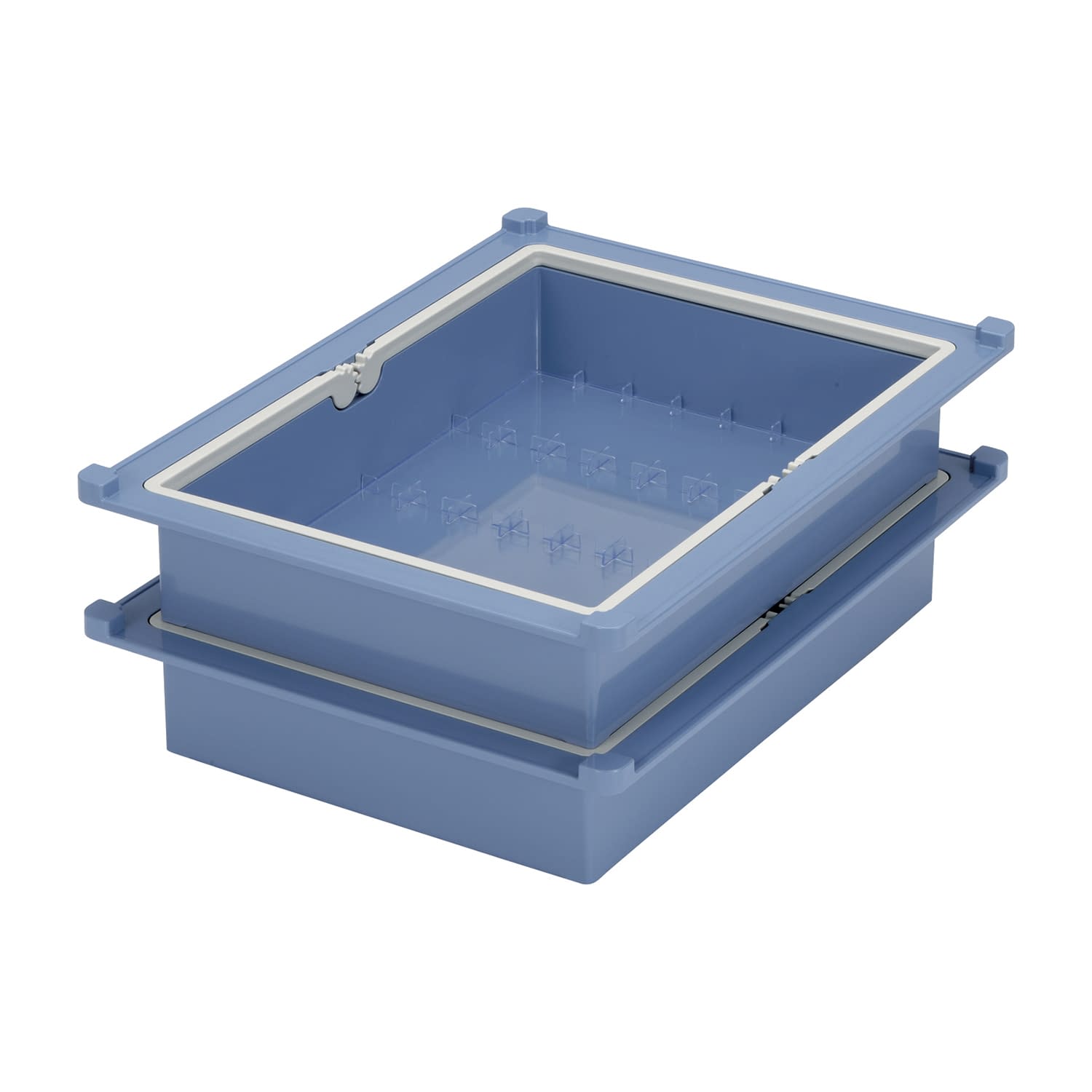 配薬トレー(YT－8用底板付) 28人用(YT-8用底板付) 24-2872-0002 ブルー サカセ化学工業 HYT-2