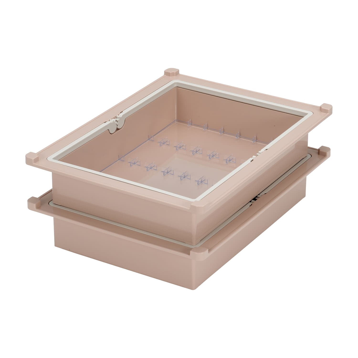 配薬トレー(YT－16用底板付) 24人用(YT-16用底板付) 24-2872-0201 ピーチ サカセ化学工業 HYT-2