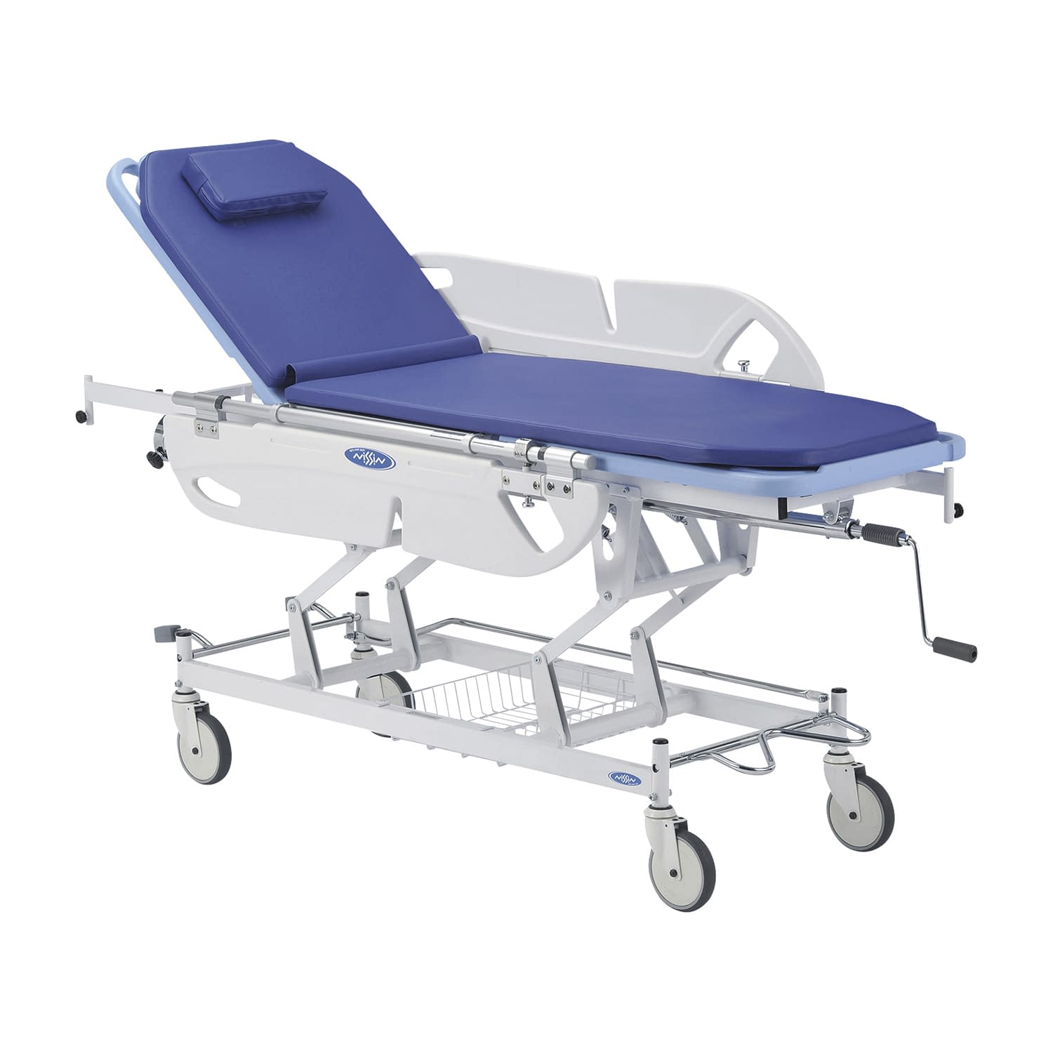 昇降式ストレッチャー 背上げ機構付 24-3192-01 日進医療器 NBST-210DB(セアゲツキ)