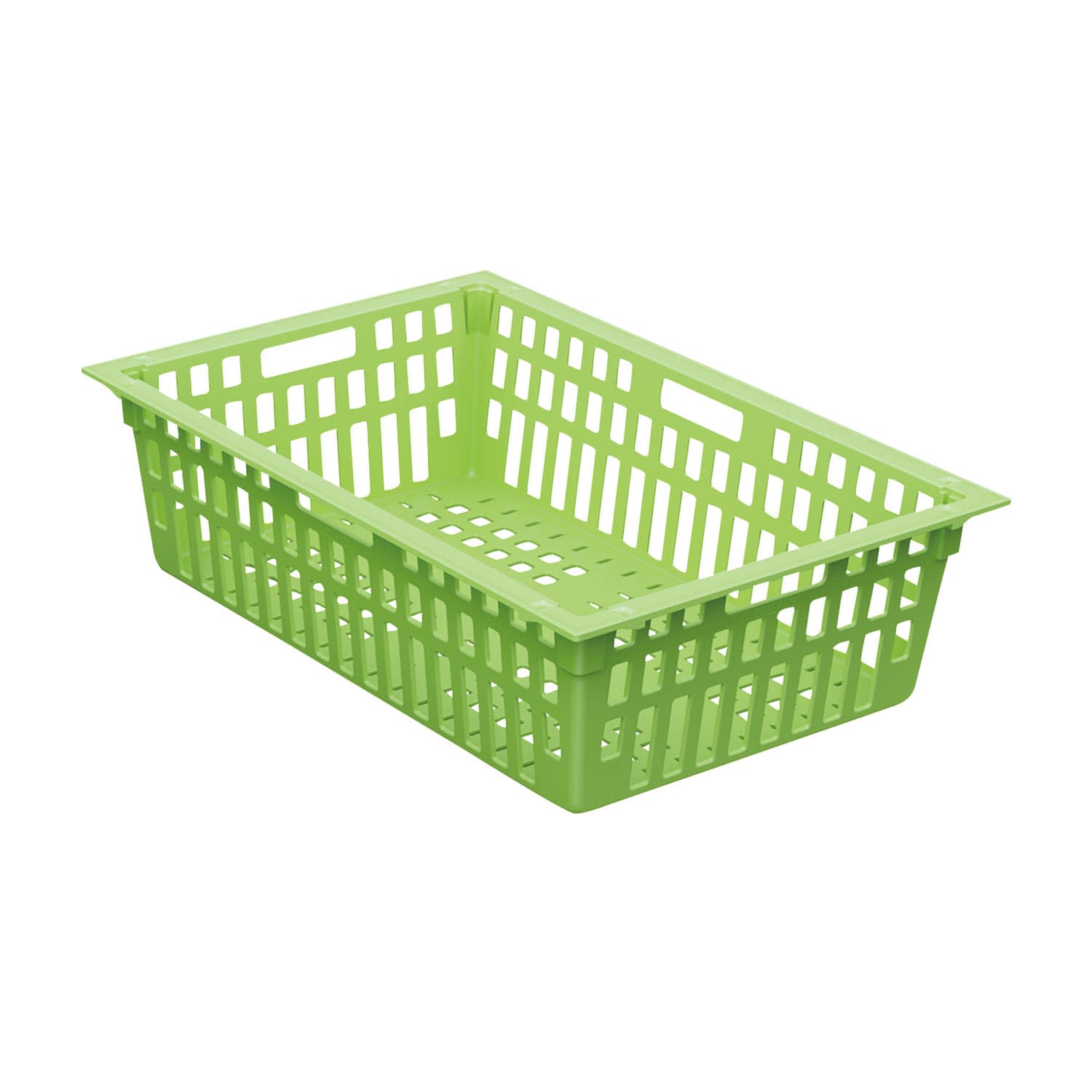 KMバスケットコンテナ(64－16) 64-16 24-3398-0101 イエローグリーン KAWAJUN MCN006