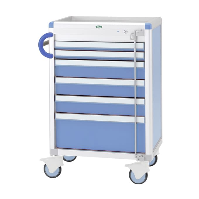 救急カート 24-3366-0002 ブルー サカセ化学工業 C60-A01EB