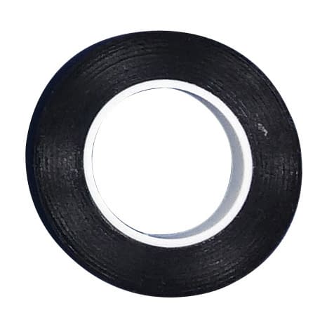 器材識別用カラーテープ 24-3403-0009 黒 名優 T-125(3.2MMX7.61M)