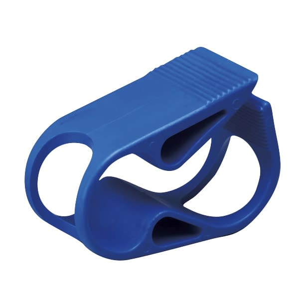 カラーチューブクランプM(PP製) 24-3486-0103 青 大阪ケミカル 340TC(11.5MMヨウ)10コイリ