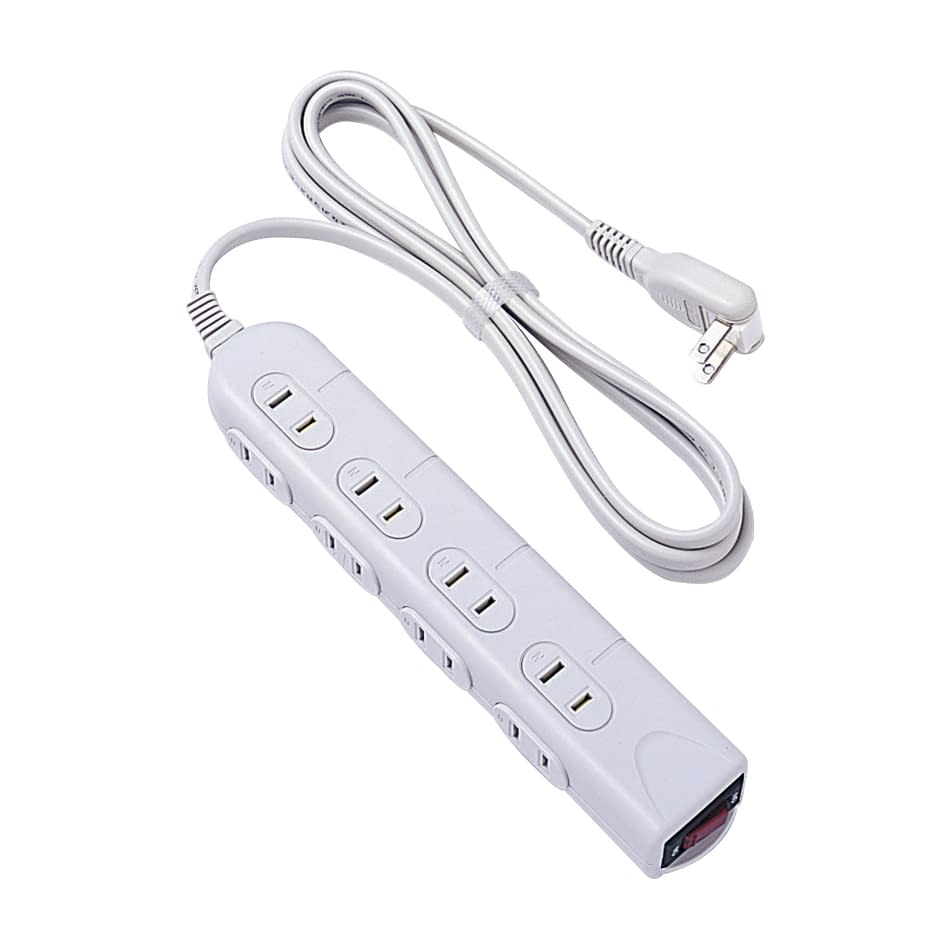 OAタップ(シャッター付) 24-3853-00 ナカバヤシ TAP-N032-20(2M)