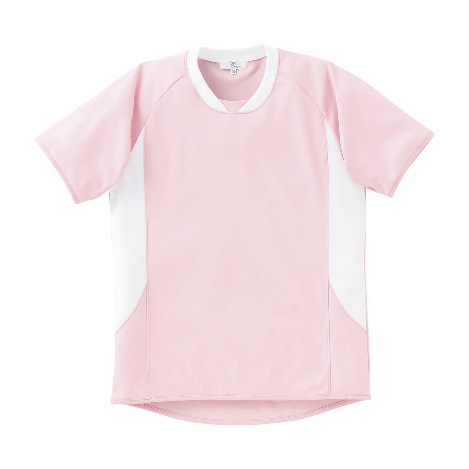 キラク 入浴介助用シャツ(男女兼用) L 入浴介助ウェア 24-4020-0301 ピンク(＃11) キラク CR108(L)