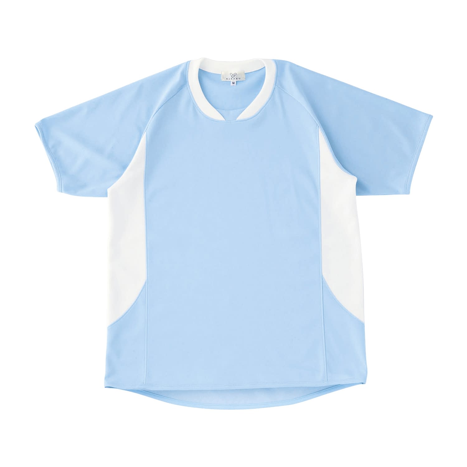 キラク 入浴介助用シャツ(男女兼用) 3L 入浴介助ウェア 24-4020-0502 サックス(＃70) キラク CR108(3L)