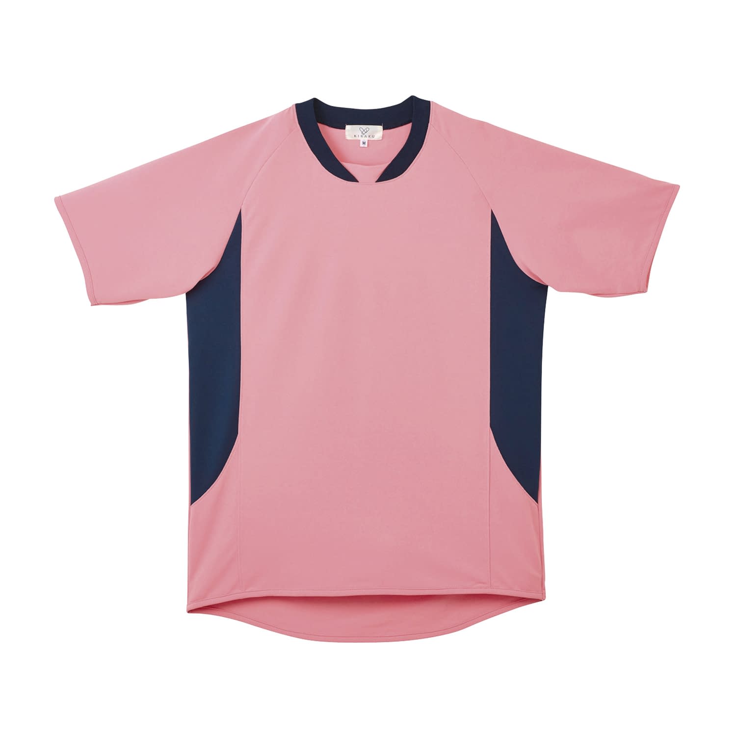 キラク 入浴介助用シャツ(男女兼用) 3L 入浴介助ウェア 24-4020-0505 ピーチ(#13) キラク CR108(3L)