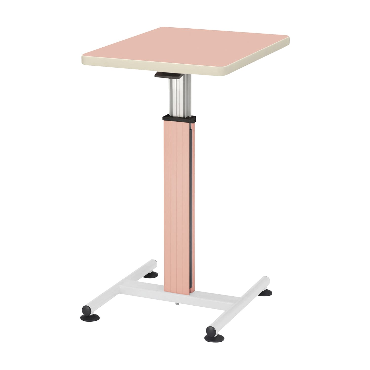 採血台(昇降式)アジャスター式 アジャスタータイプ 24-4144-0003 ピンク ニシキ工業 JSS-4560(W450XD600)