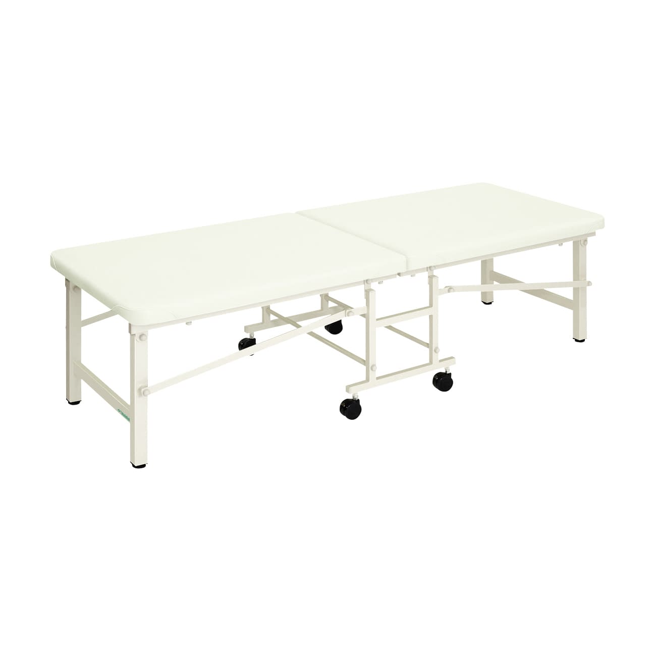 折りたたみ式診察台(ライトベンダー) 24-4129-0001 ビニルレザー白 高田ベッド製作所 TB-1282(60X180X50CM)