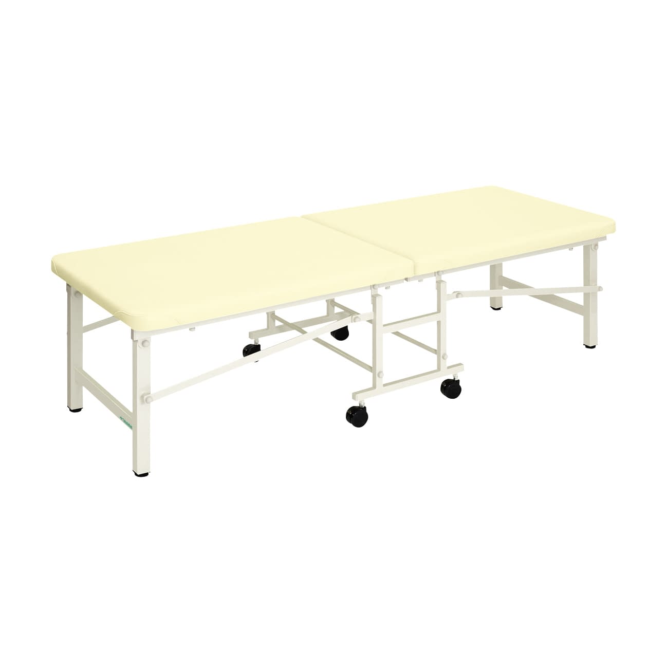 折りたたみ式診察台(ライトベンダー) 24-4129-0513 ビニルレザークリーム 高田ベッド製作所 TB-1282(70X180X60CM)