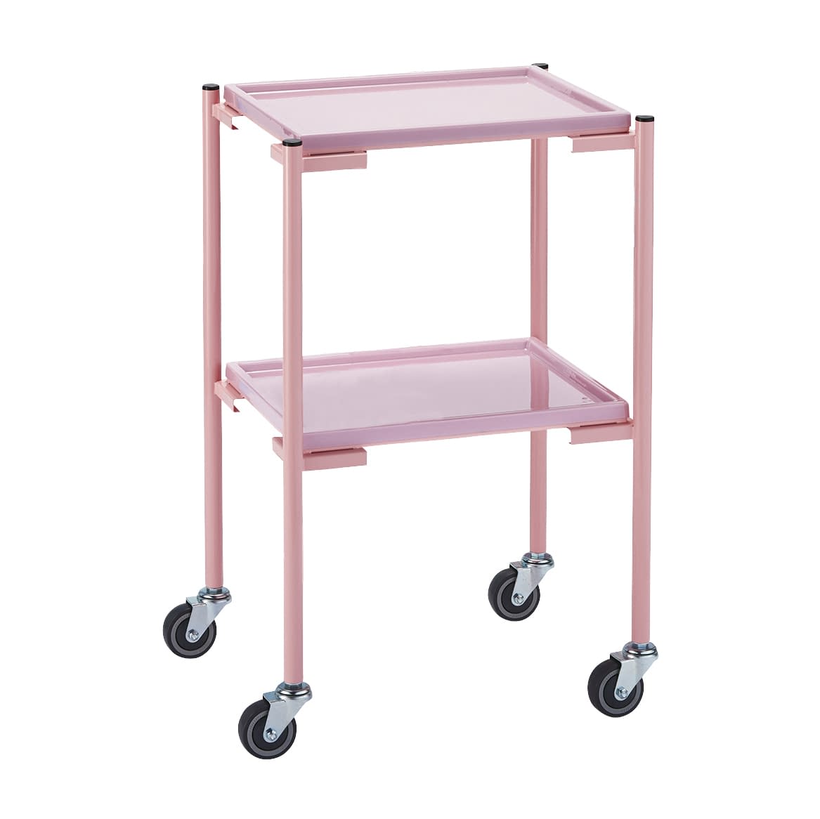 カラフルナースワゴン カート(回診車) 24-4221-00 MATSUYOSHI YL-NW5P(ピンク)