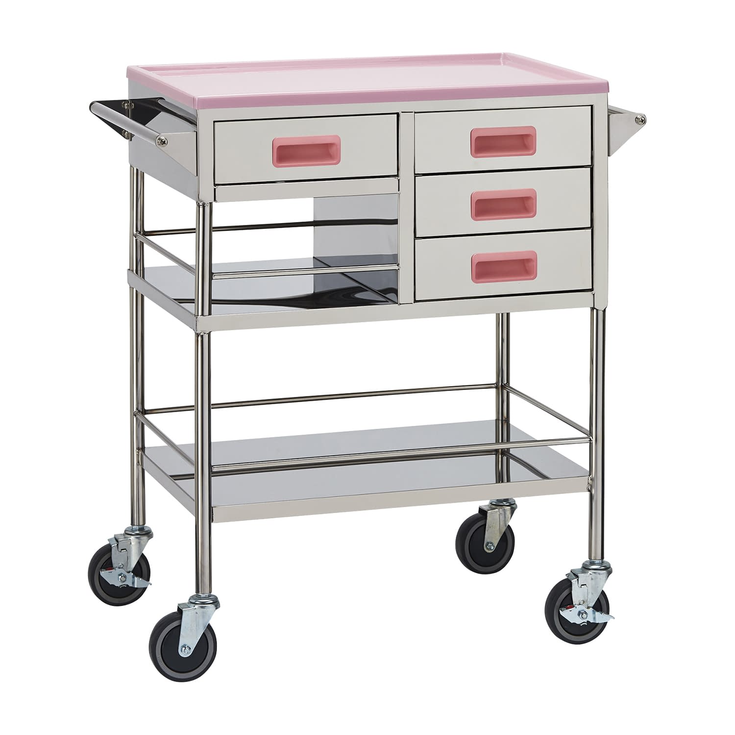 カラフル繃帯交換車 包交車 24-4231-02 MATSUYOSHI YL-BC2P(ピンク)