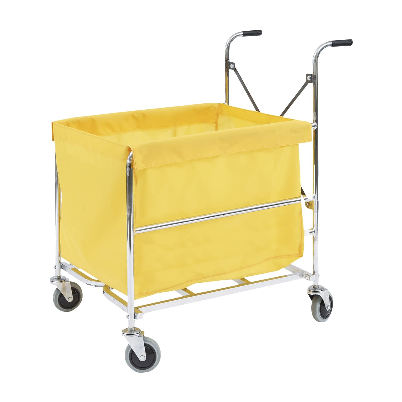 回収カート(折りたたみ式) 24-4232-00 金沢車輛 X-100L(イエロー)