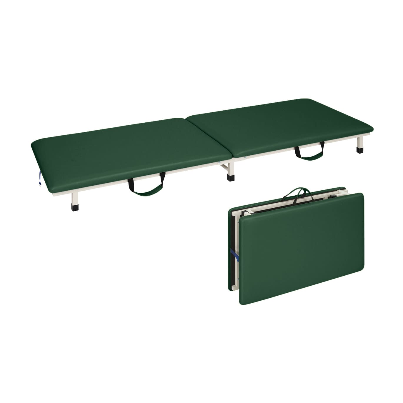 付添ポータブルベッド 24-4277-0015 ビニルレザーメディグリーン 高田ベッド製作所 TB-1262(55X180X17CM)