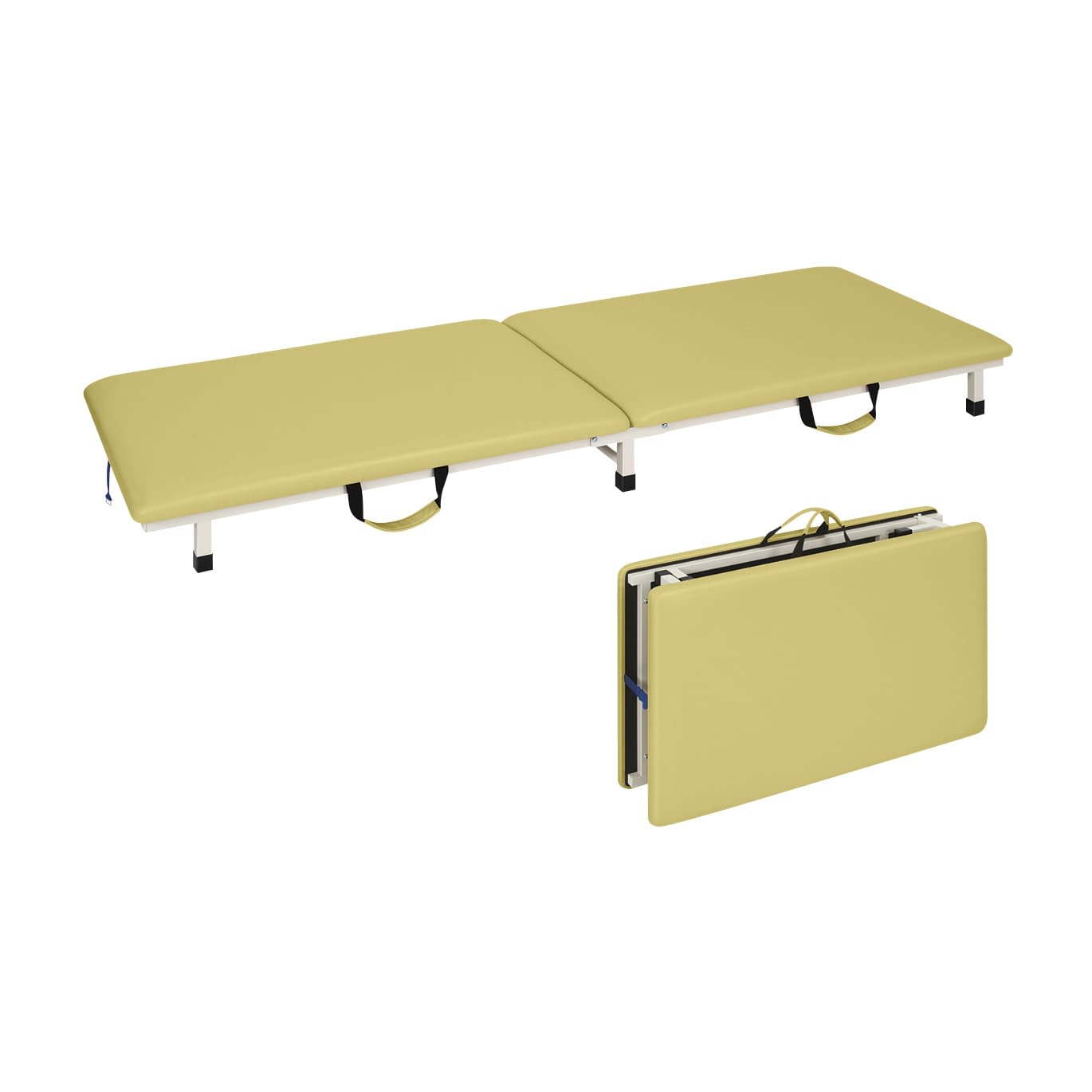 付添ポータブルベッド 24-4277-0102 ビニルレザーアイボリー 高田ベッド製作所 TB-1262(60X190X17CM)