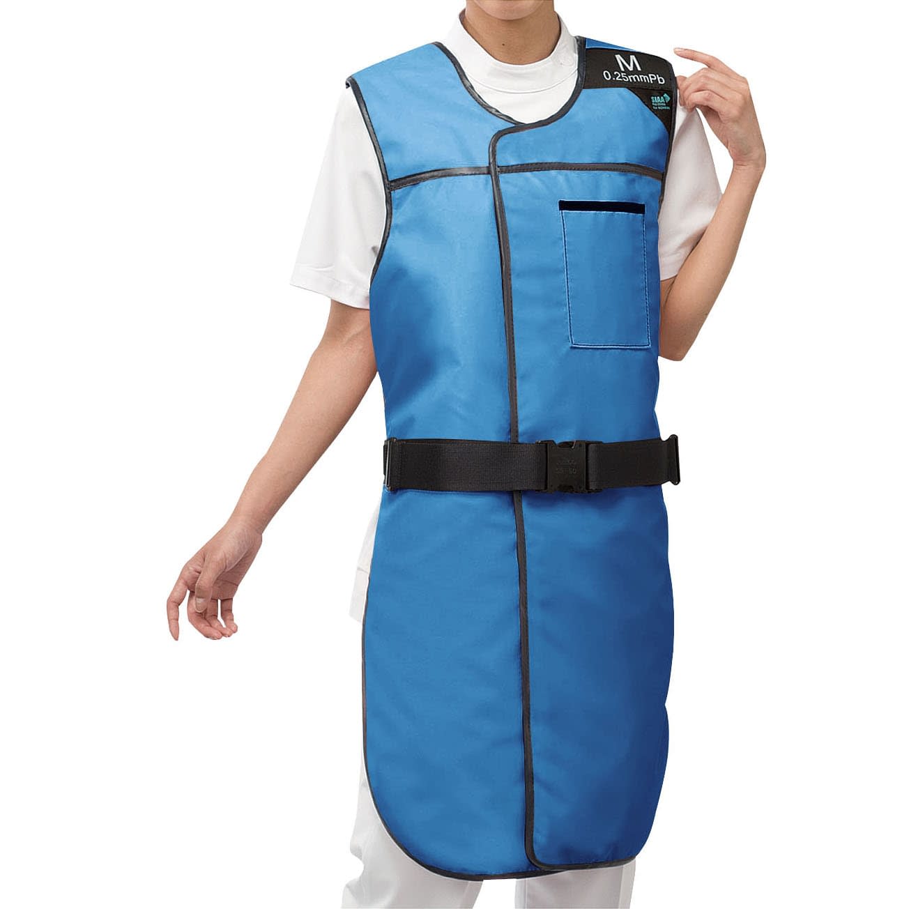 フレームライトエプロンタイプ LL 24-4487-0701 ブルー 保科製作所 PAB(LL)0.35MMPB