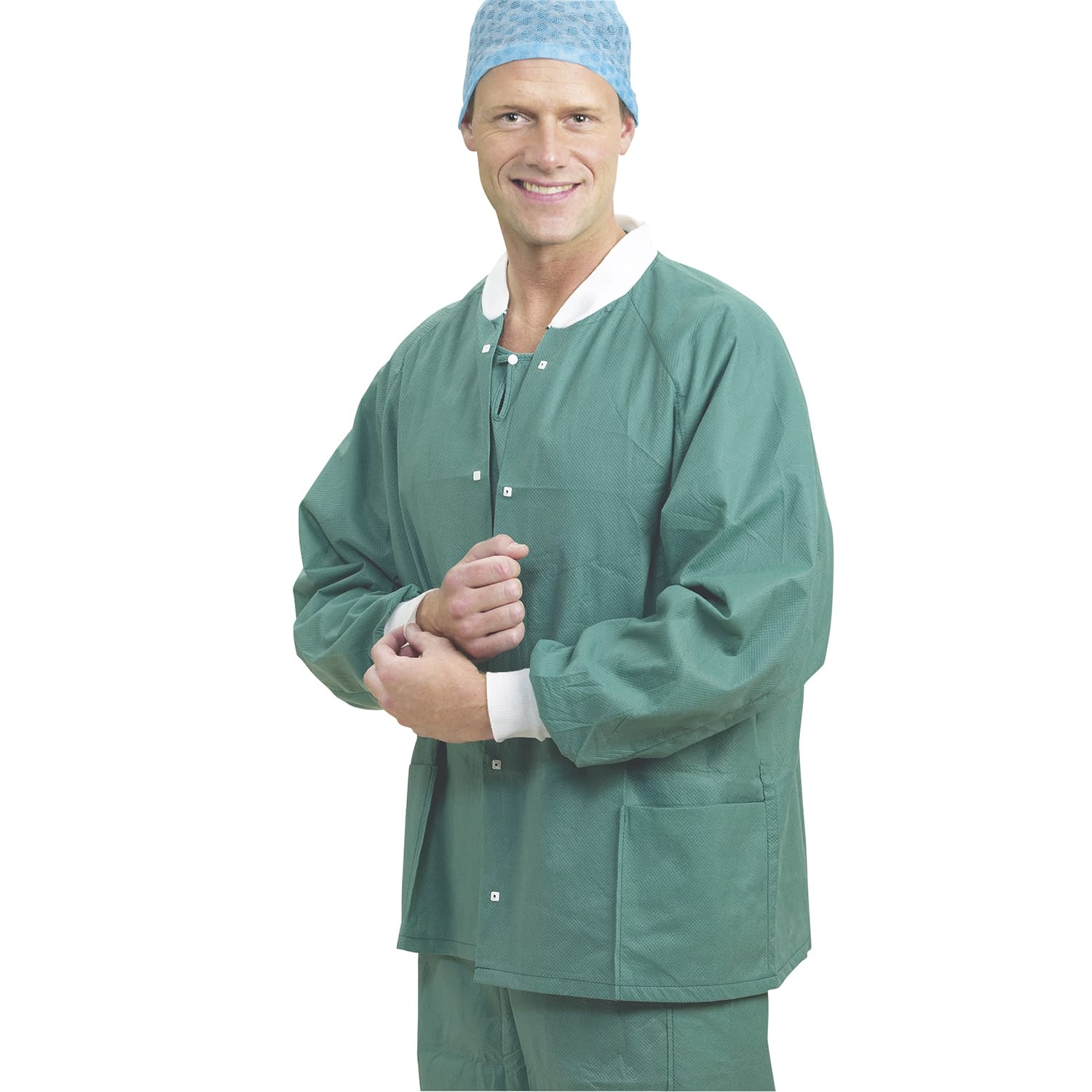 バリアー ウォームアップジャケット 24-4384-02 メンリッケヘルスケア 18020(L)グリーン48マイ