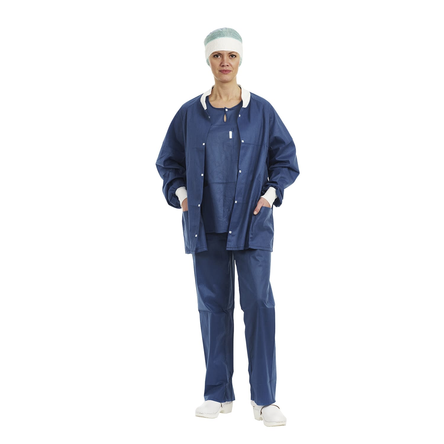 バリアー ウォームアップジャケット 24-4384-05 メンリッケヘルスケア 28020(L)ブルー48マイ