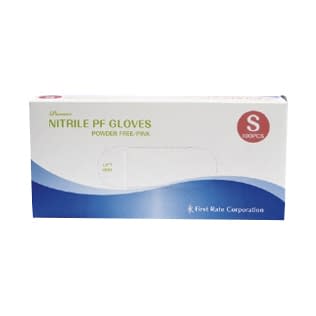 プレミアニトリルPFグローブ(ピンク 24-4395-01 ファーストレイト FR-821(S)100マイイリ