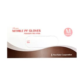 プレミアニトリルPFグローブ(ピンク 24-4395-02 ファーストレイト FR-822(M)100マイイリ