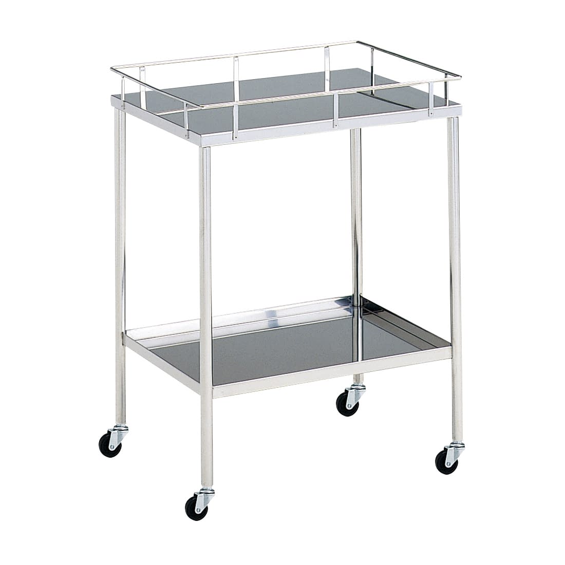 器械台 四方手摺付(φ50mm) カート(器械台) 01-2275-02 MATSUYOSHI MY-1011A(600X450X800