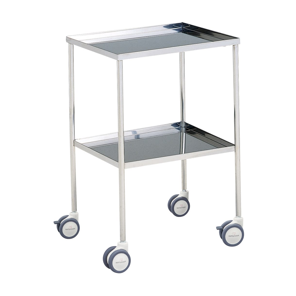 器械台 逆盆式(φ75mm静音) カート(器械台) 01-2235-11 MATSUYOSHI MY-1503B(750X450X830
