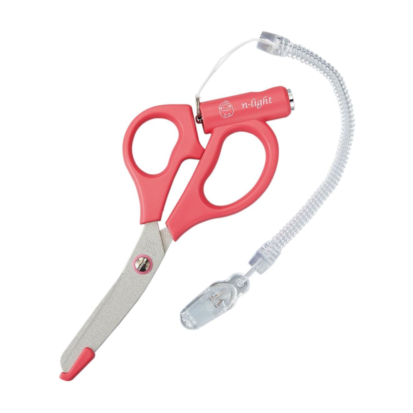 LED付ナースライトはさみ 24-4191-00 木村刃物製作所 LED165P(ピンク)