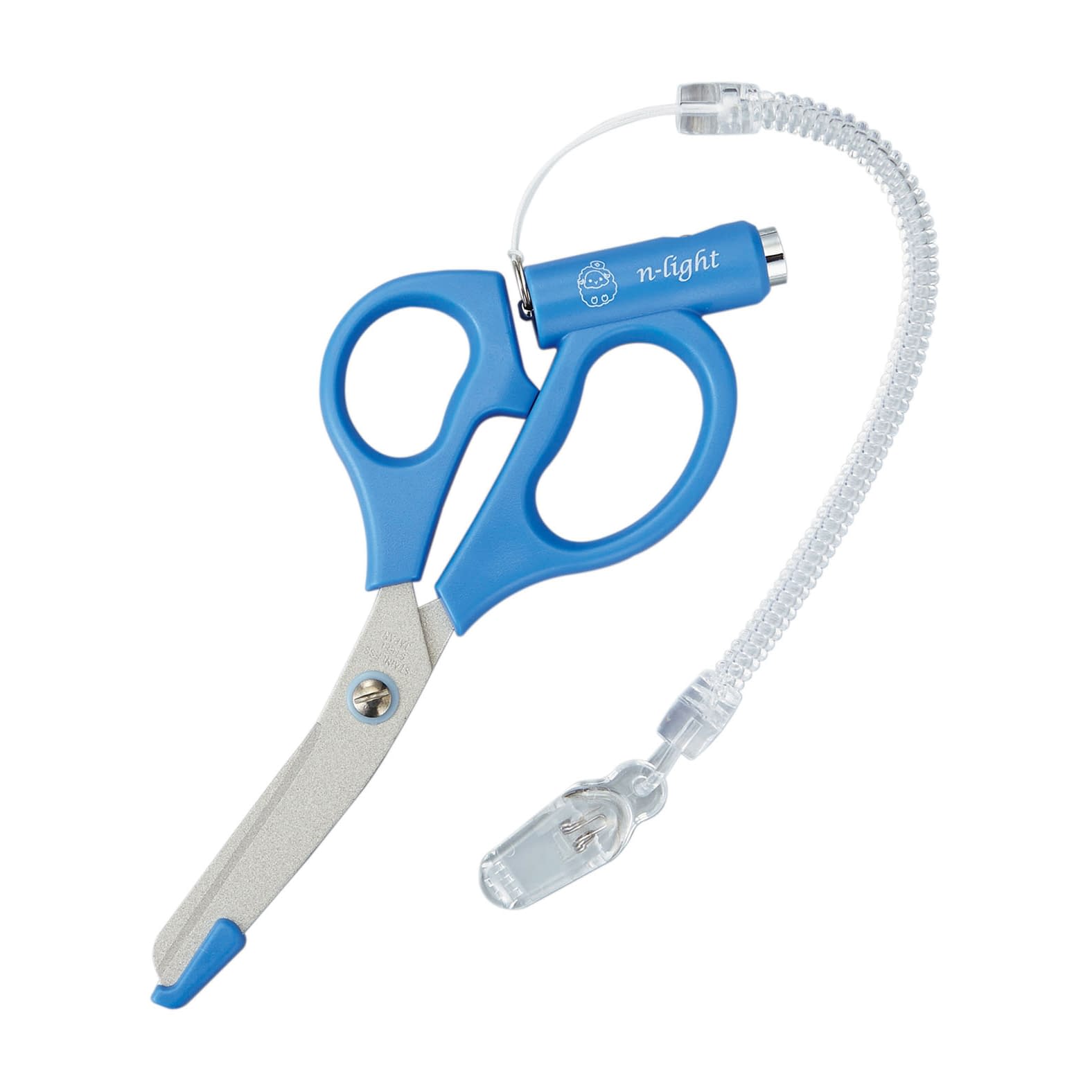 LED付ナースライトはさみ 24-4191-01 木村刃物製作所 LED165B(ブルー)