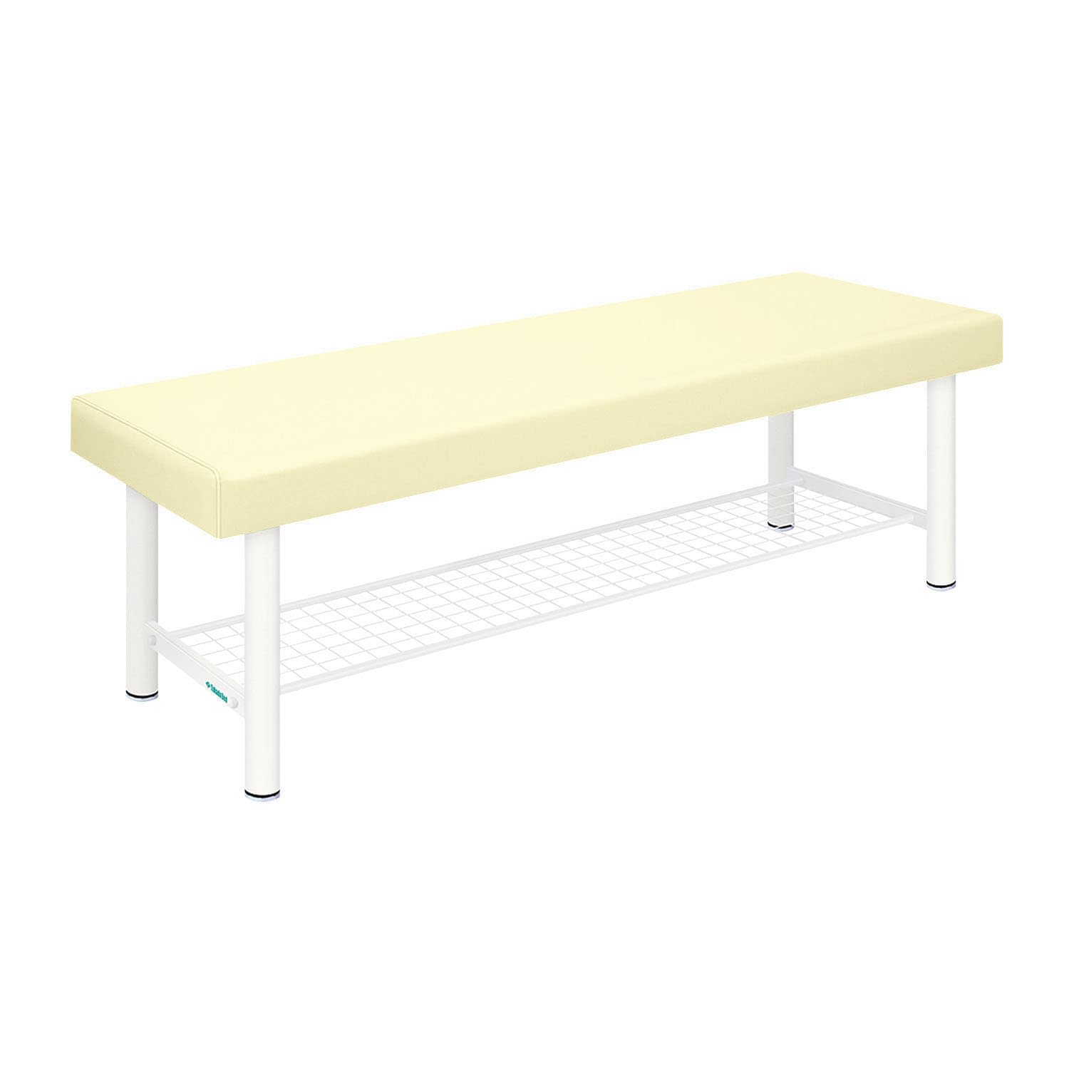 診察台 24-4127-0013 ビニルレザークリーム 高田ベッド製作所 TB-1034(60X180X50CM)