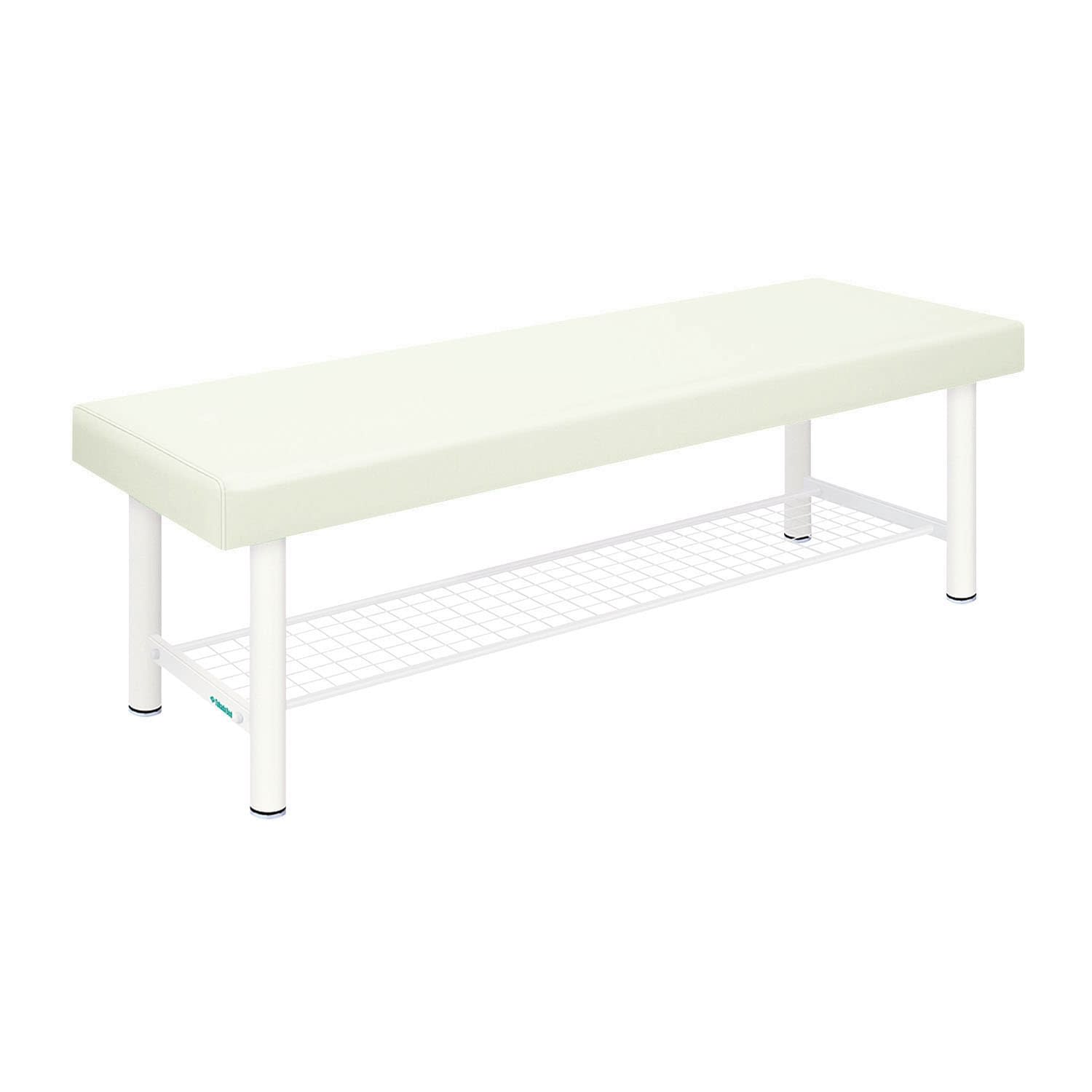 診察台 24-4127-0101 ビニルレザー白 高田ベッド製作所 TB-1034(60X180X55CM)