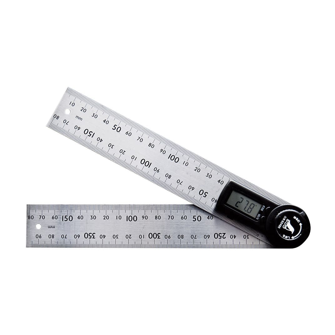 デジタルプロトラクター 20cm 24-4491-00 シンワ測定 62495(20CM)