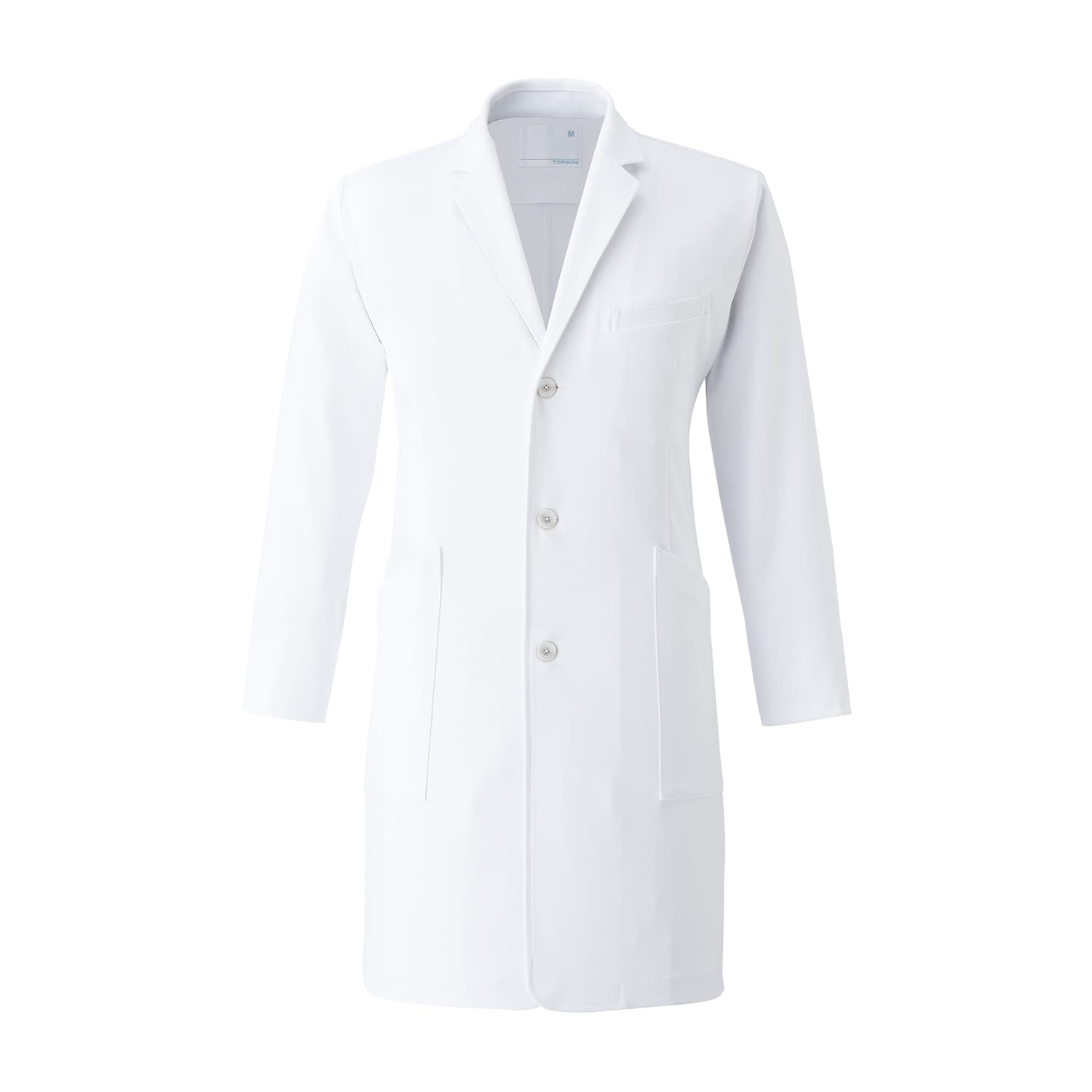 メンズコート(薬剤師用ウェア) 白衣 24-4505-0003 L ウィキュア CM770(#01ホワイト)