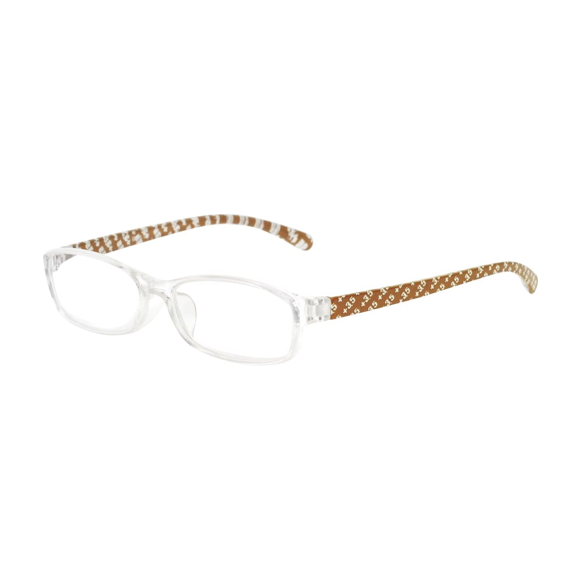 窓口設置用老眼鏡 強度3．5 24-4625-00 ミタス OM-800-BR-35(ブラウン)