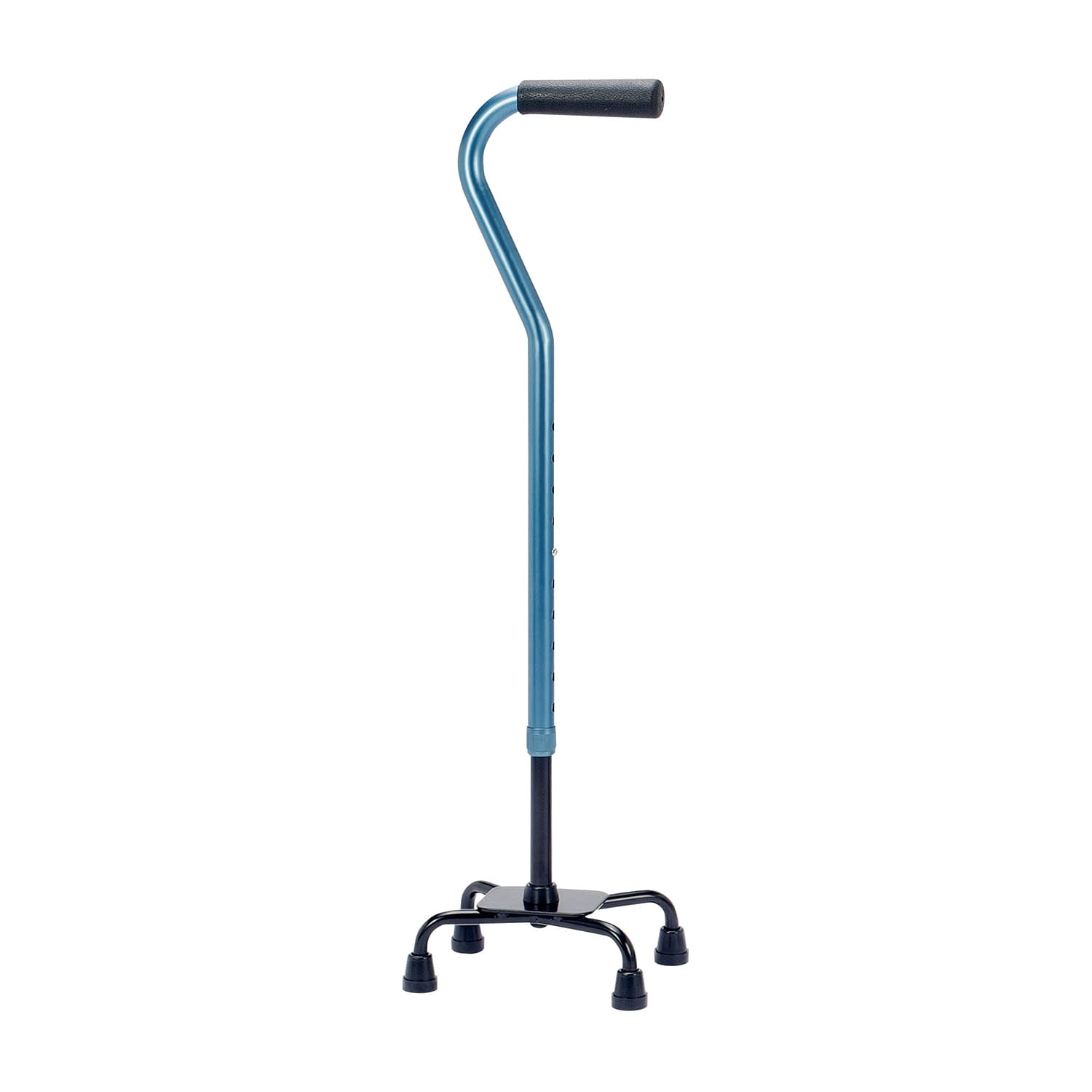 アルミ製4点支柱杖 ステッキ(四点杖) 24-4688-00 イチゴイチエ AQ-30BL(ブルー)