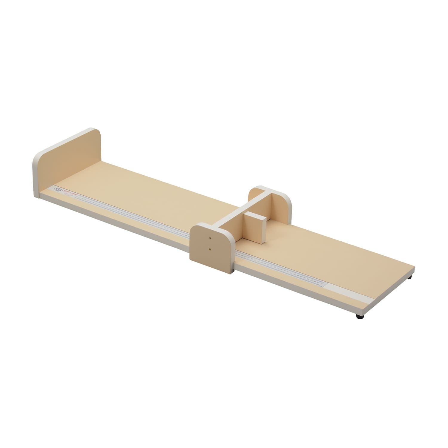 乳児用ベッド型身長計(ポリ化粧板) 23-6881-03 ツツミ HJ-CY(90CM)クリームイエロー