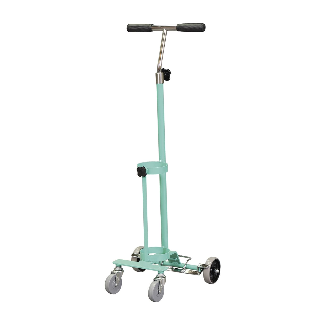 ストッパー付ボンベカートSD 500L(1本用) 24-5116-00 久喜製作所 KBC-SSD(グリーン)