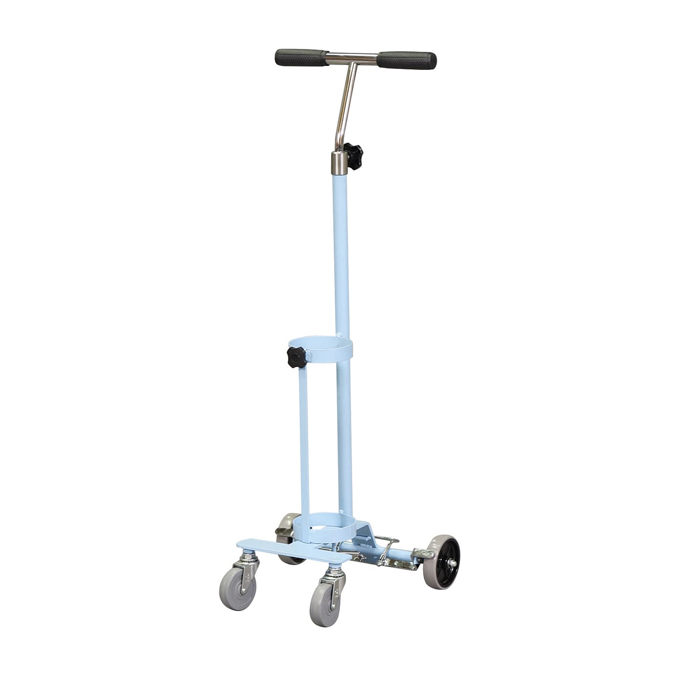 ストッパー付ボンベカートSD 500L(1本用) 24-5116-01 久喜製作所 KBC-SSD(ブルー)